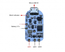 DC 5V 5W Dual-Color LED Driver 0-100% Stepless Dimmer Module Touch Control LED Lamp Board